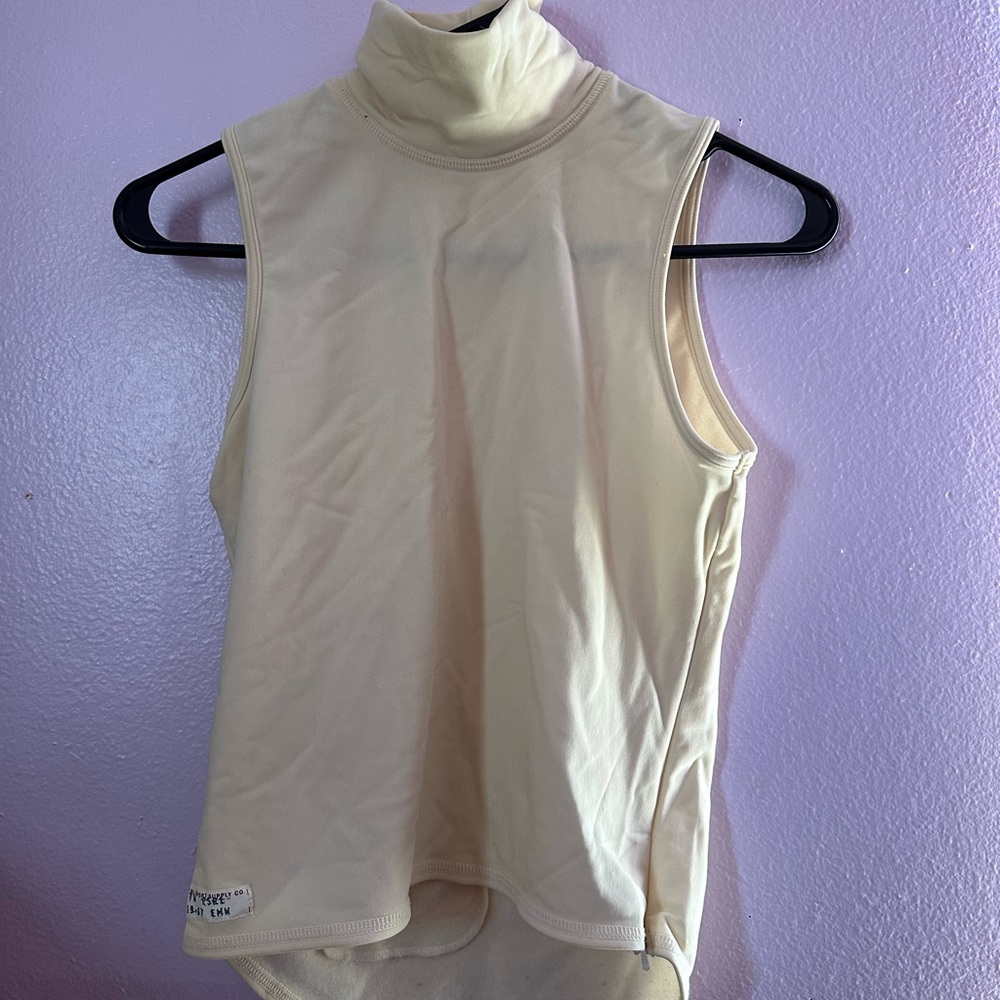 Sleeveless Cream Top